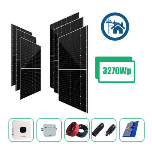 Kit Solar Conectado a Red de 3kW
