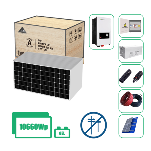 Kit Solar Aislado a Red de 10kW