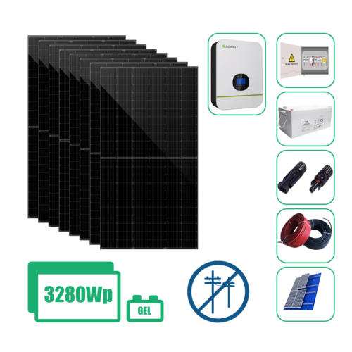 Kit Solar Aislado a Red de 3kW